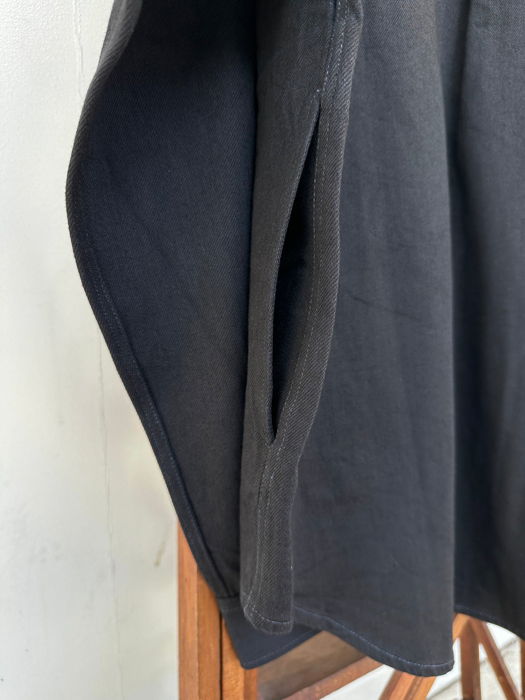 【Lightning 11月号掲載】MERCURY BUTTON 11OZ DENIM JACKET SHIRTS（BLACK）- PAST-005