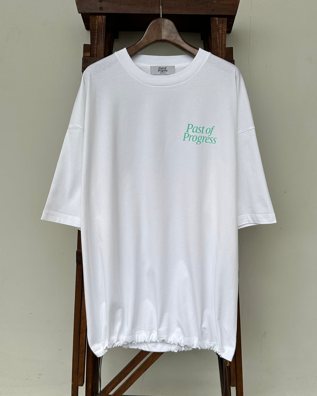 Instagram 1,500フォロワー達成記念  Classic Logo BALLON Tシャツ - ティファニーカラー 【WHITE】