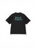 Instagram 1,500フォロワー達成記念  Classic Logo BALLON Tシャツ - ティファニーカラー 【BLACK】