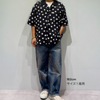 Mercury Mini Button Big Dot Black Collar Shirt - JAPAN MADE