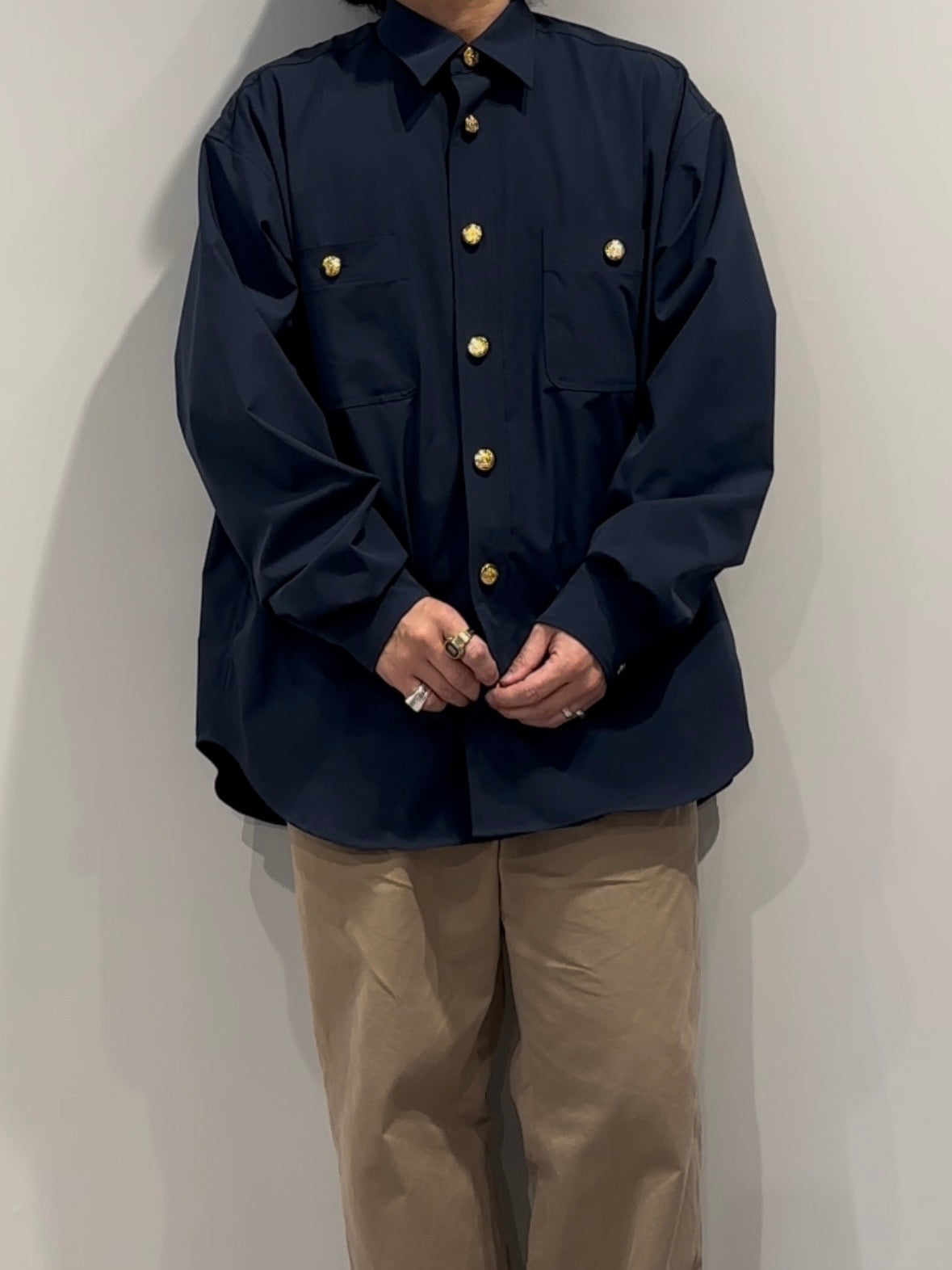 【先行予約商品】再販希望多数!! 前回即完売!!  SOLOTEX®︎ 紺ブレ SHIRTS JACKET