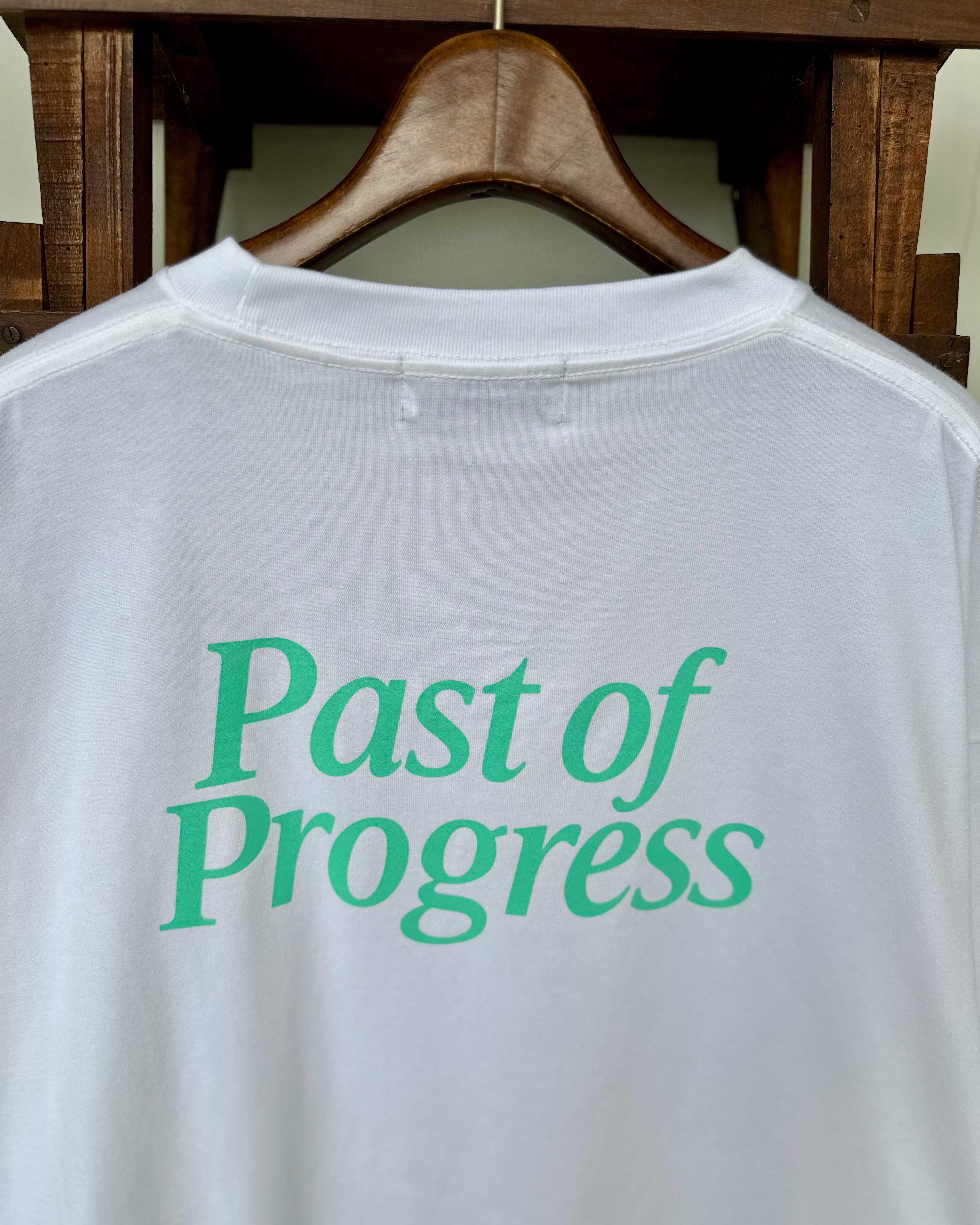 Instagram 1,500フォロワー達成記念  Classic Logo BALLON Tシャツ - ティファニーカラー 【WHITE】