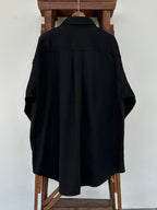 【Lightning 11月号掲載】MERCURY BUTTON 11OZ DENIM JACKET SHIRTS（BLACK）- PAST-005