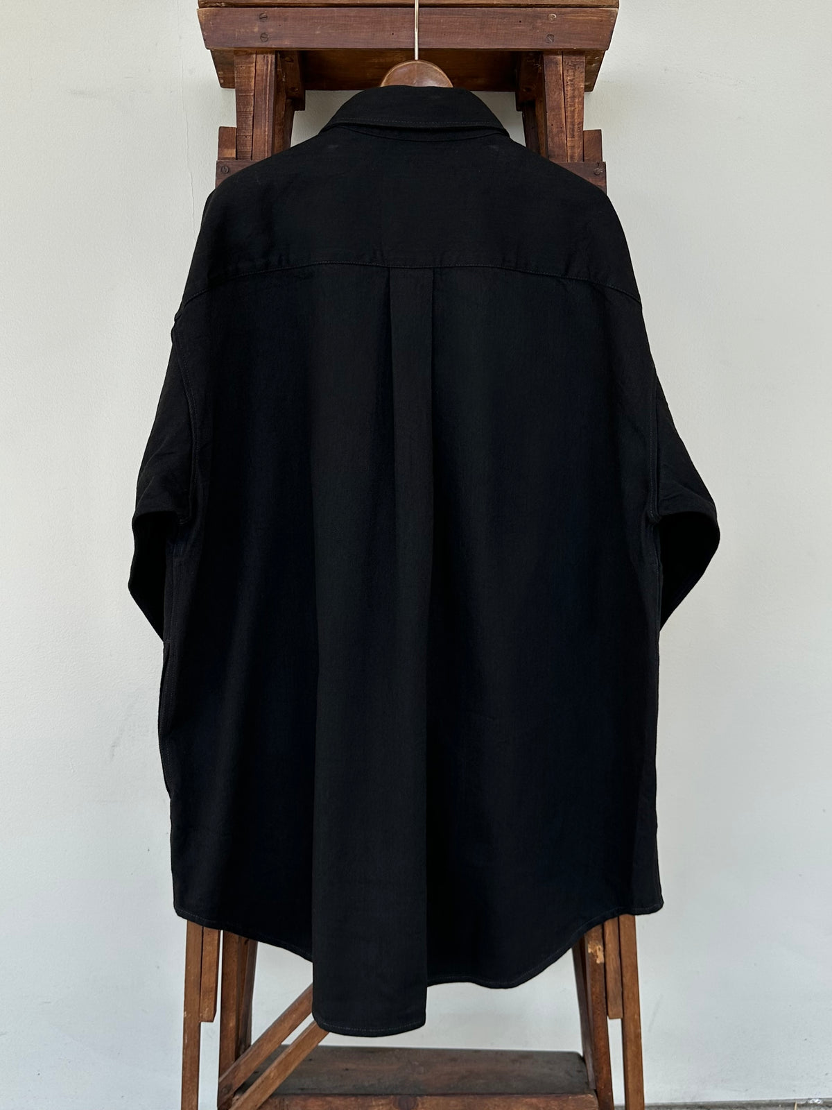 【Lightning 11月号掲載】MERCURY BUTTON 11OZ DENIM JACKET SHIRTS（BLACK）- PAST-005