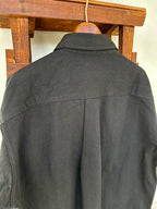 【Lightning 11月号掲載】MERCURY BUTTON 11OZ DENIM JACKET SHIRTS（BLACK）- PAST-005