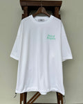 Instagram 1,500フォロワー達成記念  Classic Logo BALLON Tシャツ - ティファニーカラー 【WHITE】
