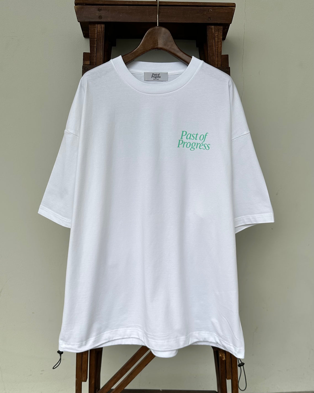 Instagram 1,500フォロワー達成記念  Classic Logo BALLON Tシャツ - ティファニーカラー 【WHITE】