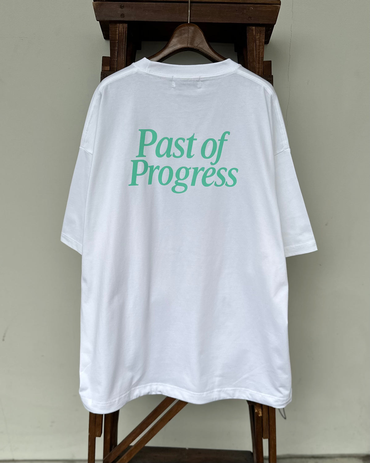Instagram 1,500フォロワー達成記念  Classic Logo BALLON Tシャツ - ティファニーカラー 【WHITE】