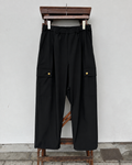 CHANGE BUTTON SOLOTEX®︎ CARGO SLACKS - BLACK
