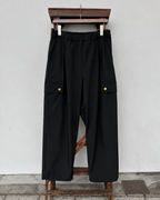 CHANGE BUTTON SOLOTEX®︎ CARGO SLACKS - BLACK