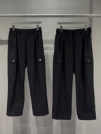 MERCURY COIN CHANGE BUTTON SOLOTEX®︎ CARGO SLACKS - BLACK