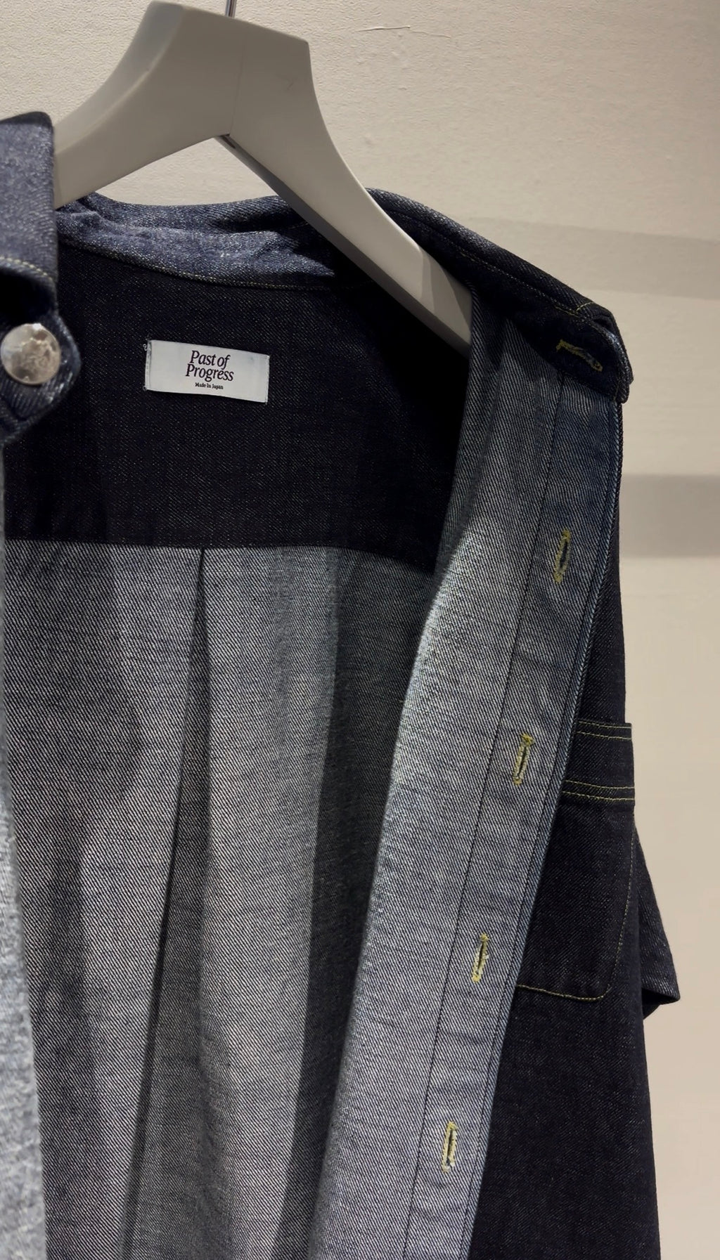 MERCURY BUTTON 12OZ DENIM JACKET SHIRTS - PAST-005