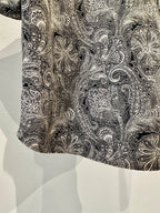 Mercury Mini Button Paisley Black Collar Shirt - JAPAN MADE