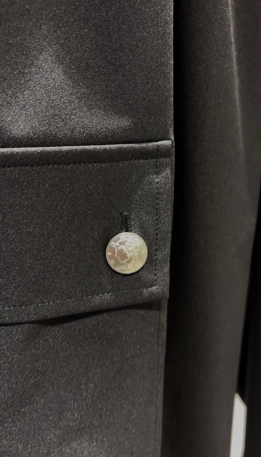 MERCURY COIN CHANGE BUTTON SOLOTEX®︎ CARGO SLACKS - BLACK