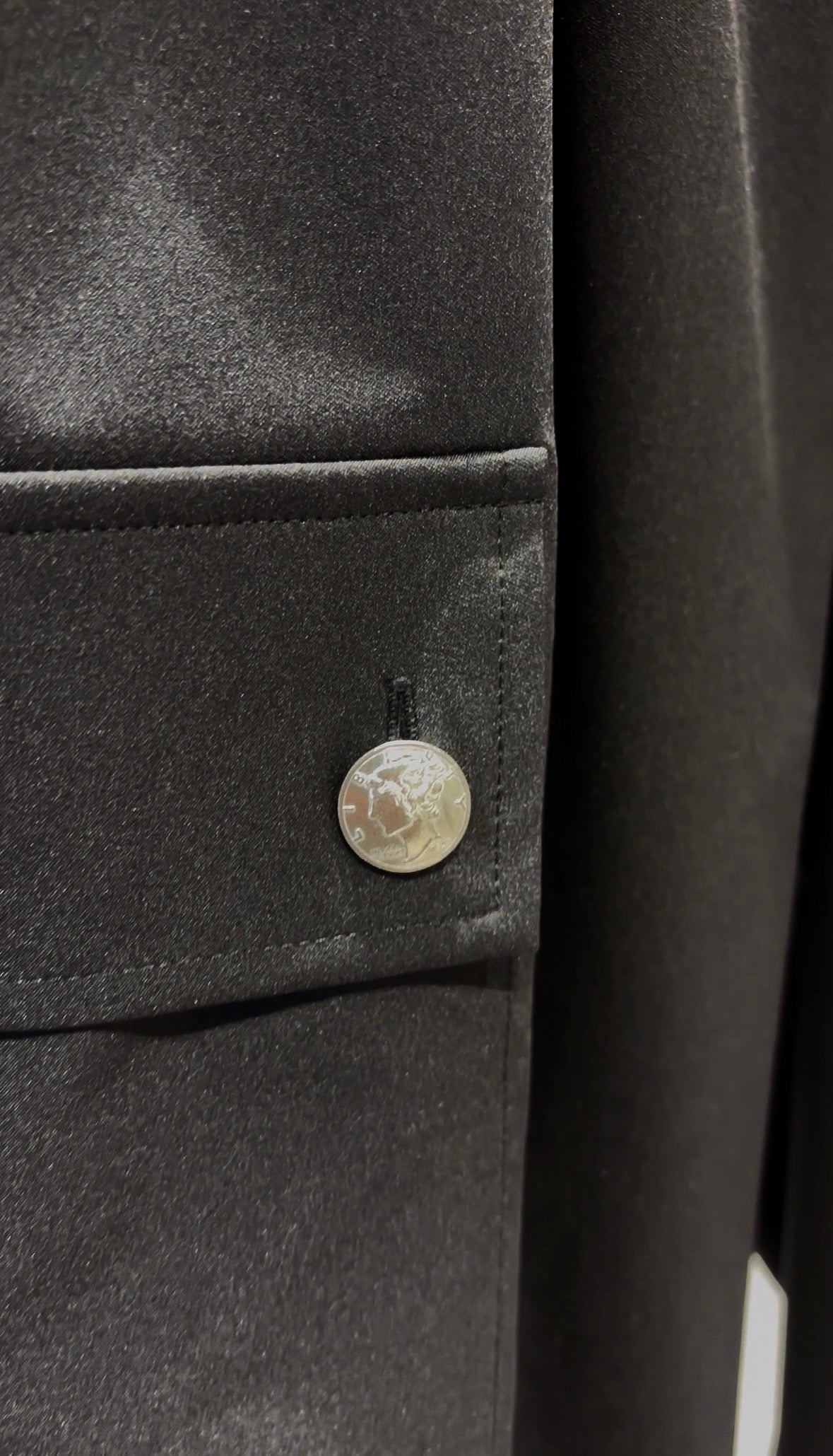 MERCURY COIN CHANGE BUTTON SOLOTEX®︎ CARGO SLACKS - BLACK