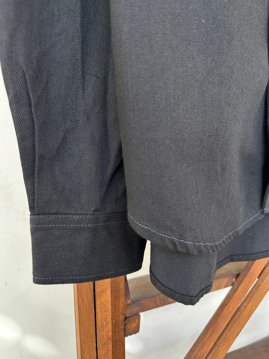 【Lightning 11月号掲載】MERCURY BUTTON 11OZ DENIM JACKET SHIRTS（BLACK）- PAST-005
