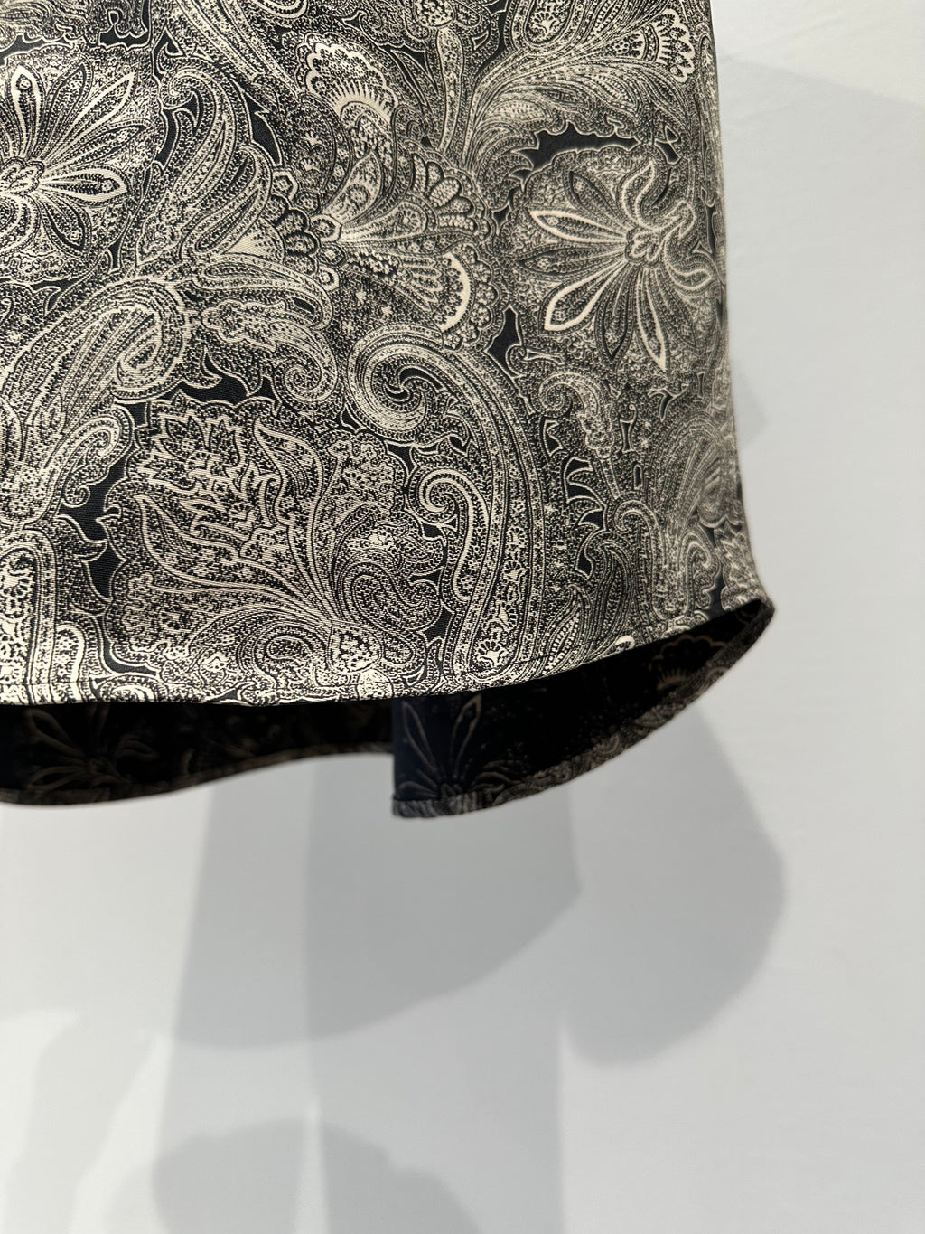 Mercury Mini Button Paisley Black Collar Shirt - JAPAN MADE