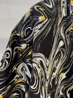 Mercury Mini Button Drip Paint Black Collar Shirt - JAPAN MADE