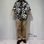 Mercury Mini Button Splash Print Black Collar Shirt - JAPAN MADE