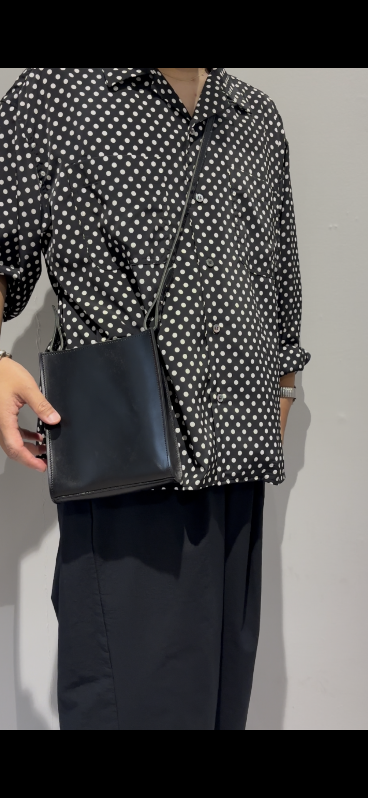 NAMELESS LEATHER SHOULDER BAG