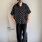 Mercury Mini Button Big Dot Black Collar Shirt - JAPAN MADE
