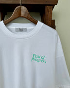 Instagram 1,500フォロワー達成記念  Classic Logo BALLON Tシャツ - ティファニーカラー 【WHITE】