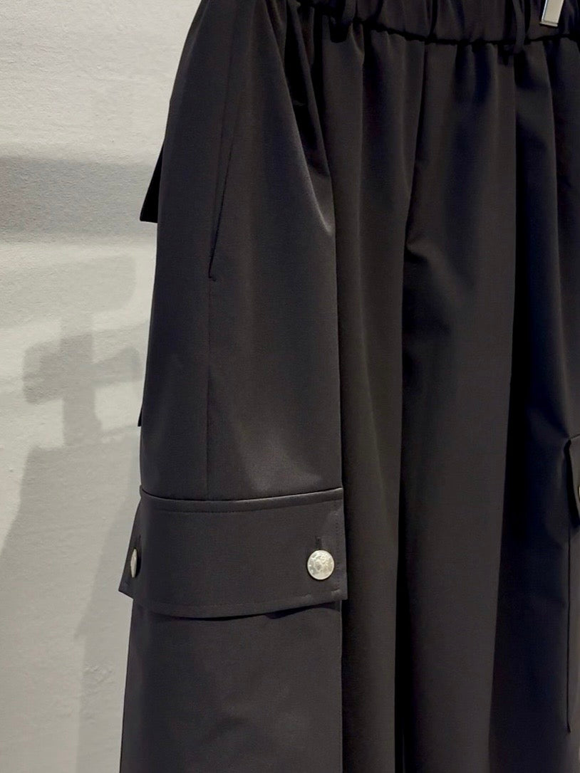 MERCURY COIN CHANGE BUTTON SOLOTEX®︎ CARGO SLACKS - BLACK