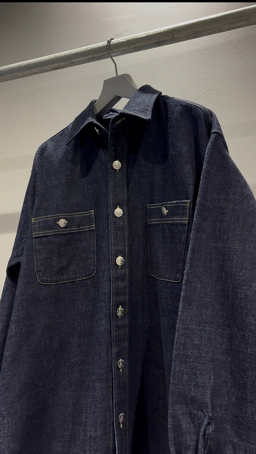 MERCURY BUTTON 12OZ DENIM JACKET SHIRTS - PAST-005