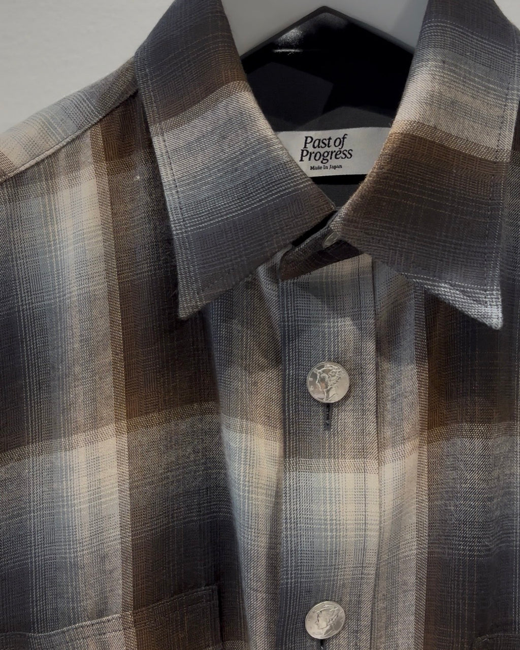 MERCURY BUTTON RAYON OMBRE SHIRT JACKET - PAST005