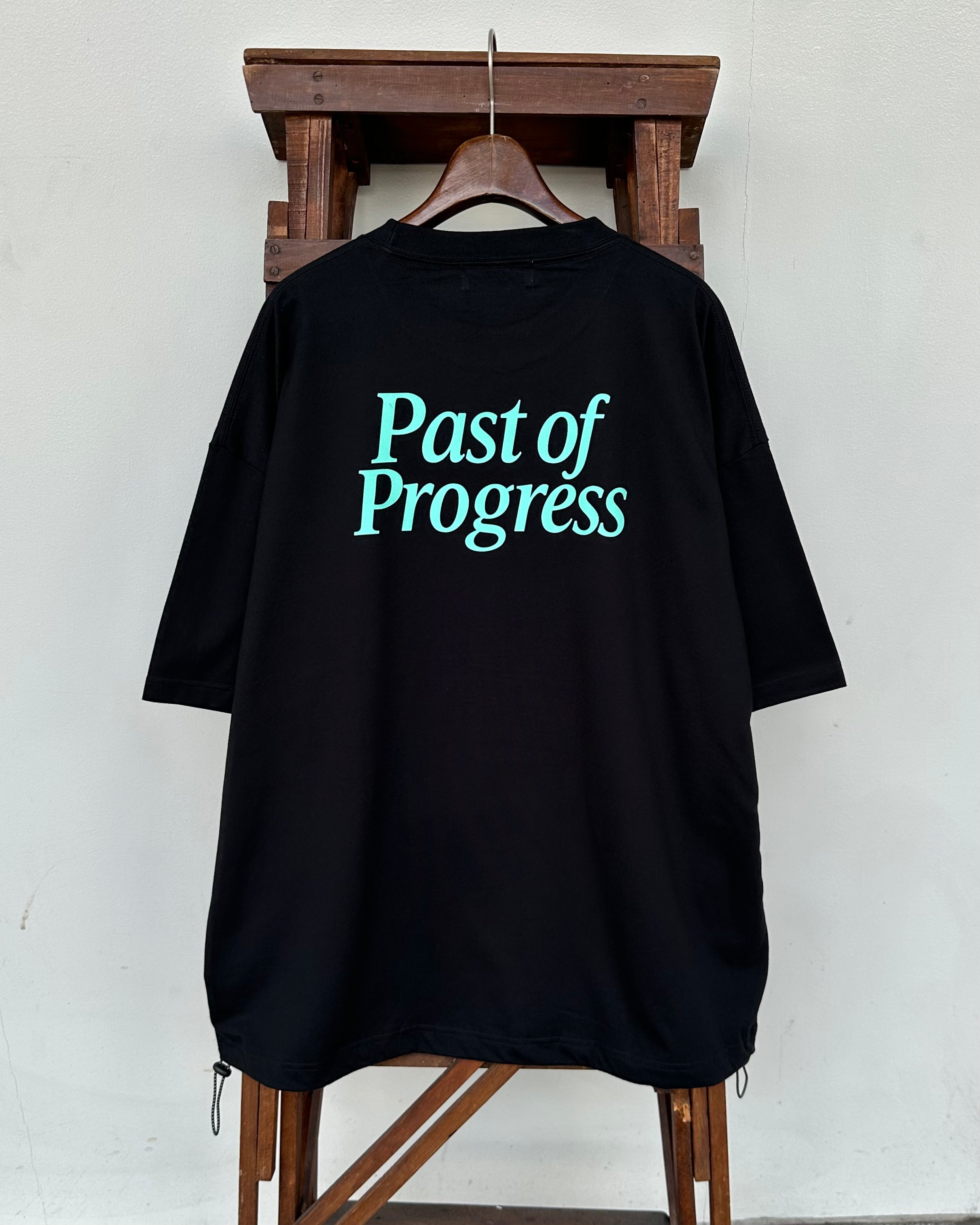 Instagram 1,500フォロワー達成記念  Classic Logo BALLON Tシャツ - ティファニーカラー 【BLACK】