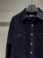 MERCURY BUTTON 12OZ DENIM JACKET SHIRTS - PAST-005