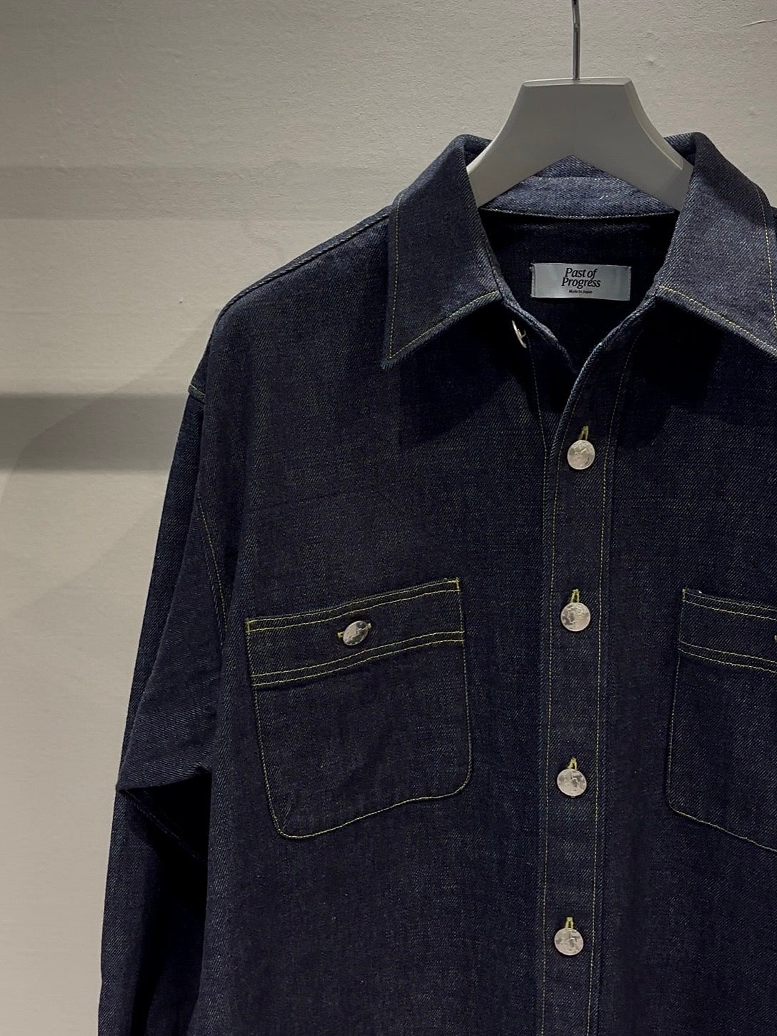 MERCURY BUTTON 12OZ DENIM JACKET SHIRTS - PAST-005