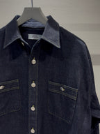 MERCURY BUTTON 12OZ DENIM JACKET SHIRTS - PAST-005