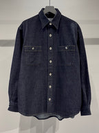 MERCURY BUTTON 12OZ DENIM JACKET SHIRTS - PAST-005