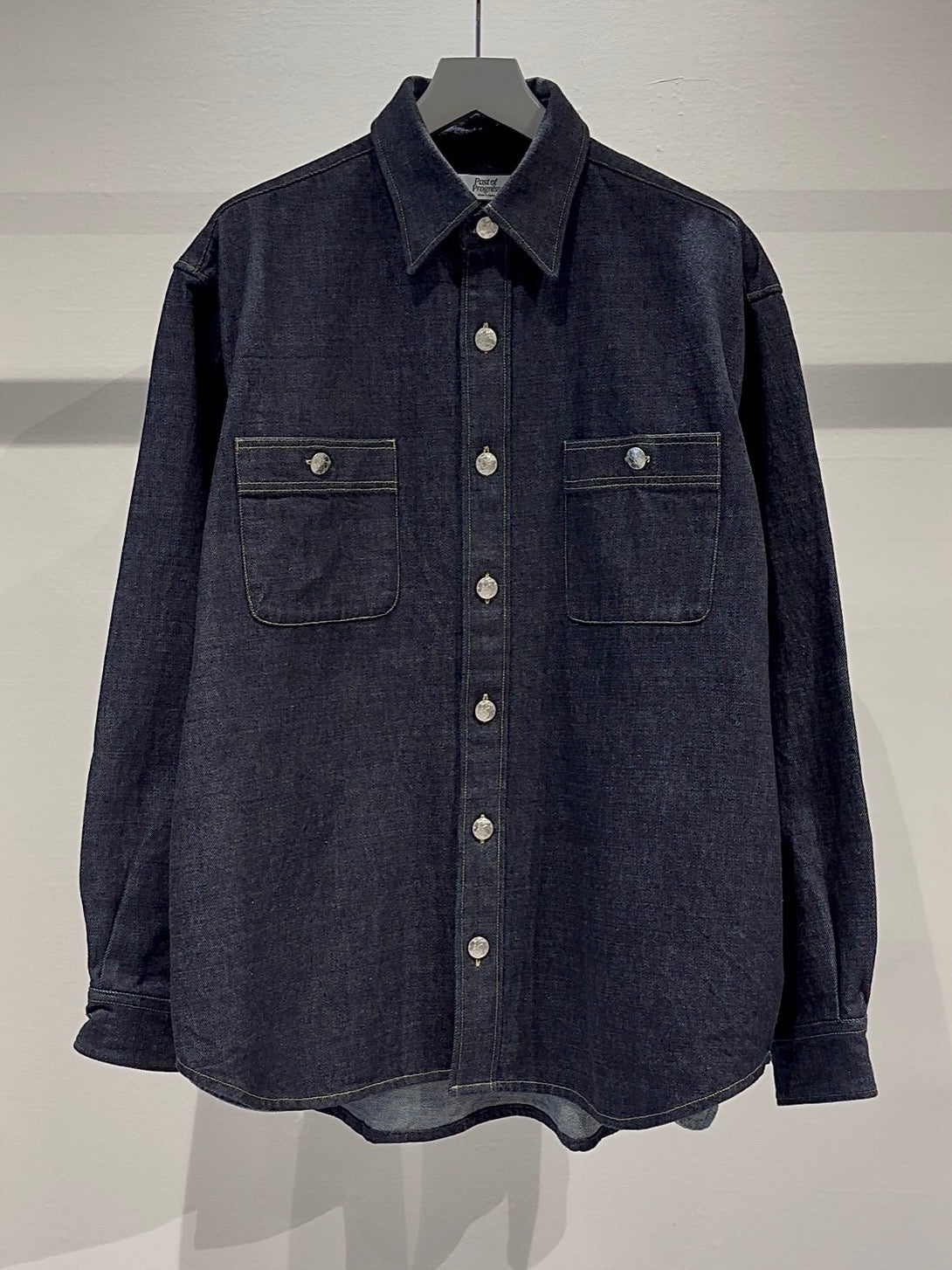 MERCURY BUTTON 12OZ DENIM JACKET SHIRTS - PAST-005