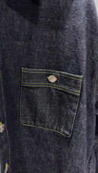MERCURY BUTTON 12OZ DENIM JACKET SHIRTS - PAST-005