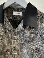 Mercury Mini Button Paisley Black Collar Shirt - JAPAN MADE