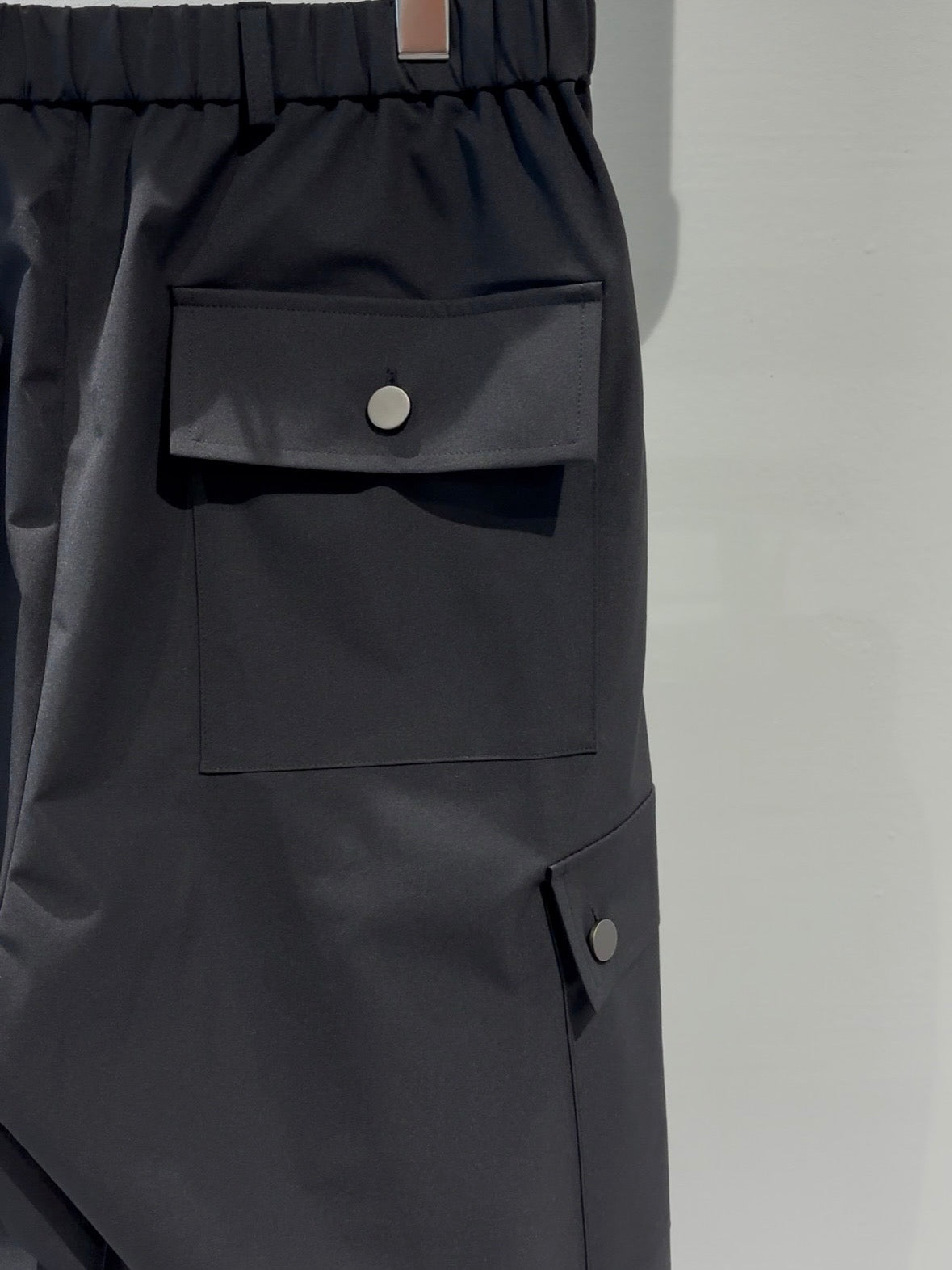 MERCURY COIN CHANGE BUTTON SOLOTEX®︎ CARGO SLACKS - BLACK