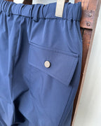 CHANGE BUTTON SOLOTEX®︎ CARGO SLACKS - NAVY