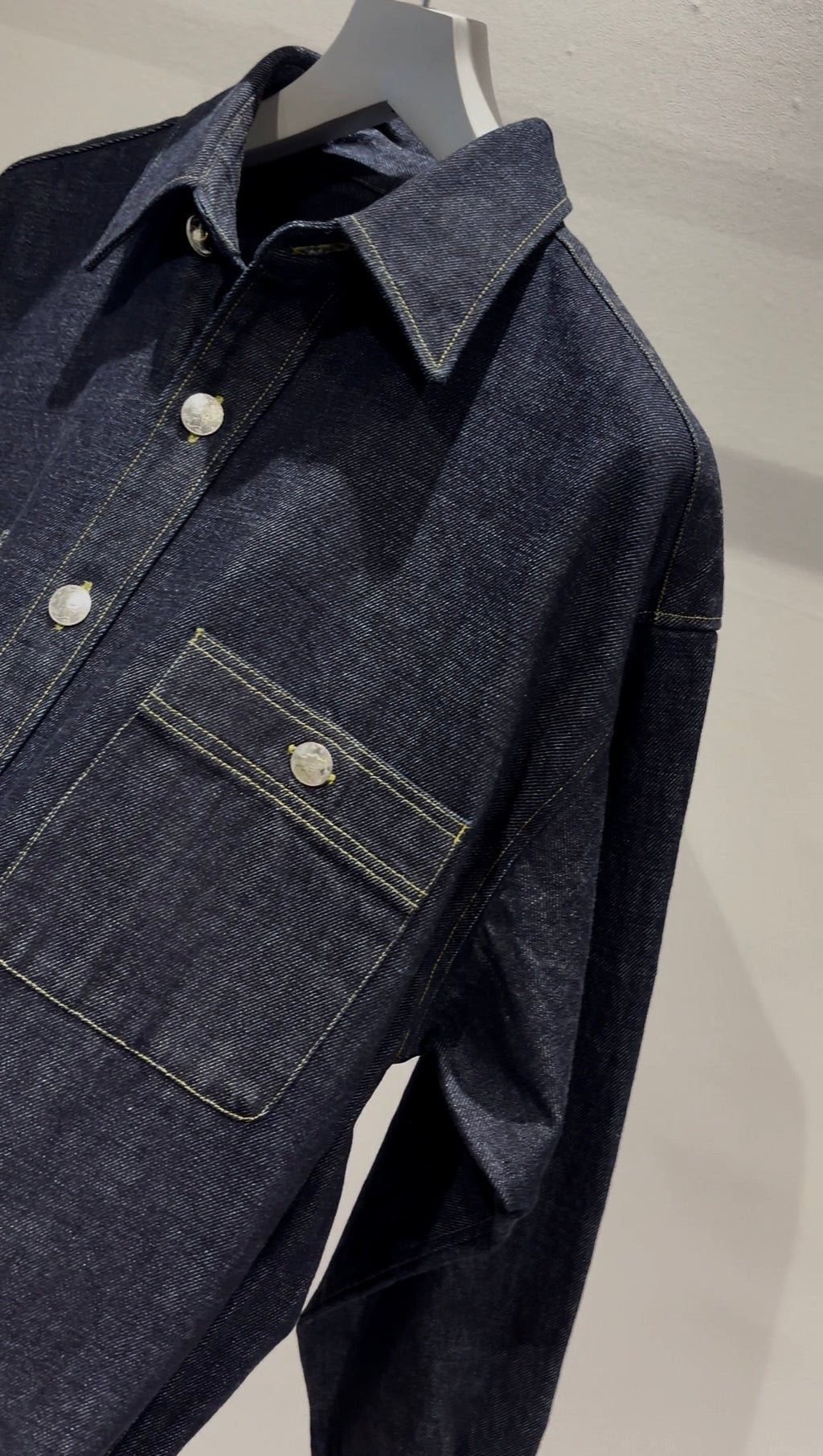 MERCURY BUTTON 12OZ DENIM JACKET SHIRTS - PAST-005
