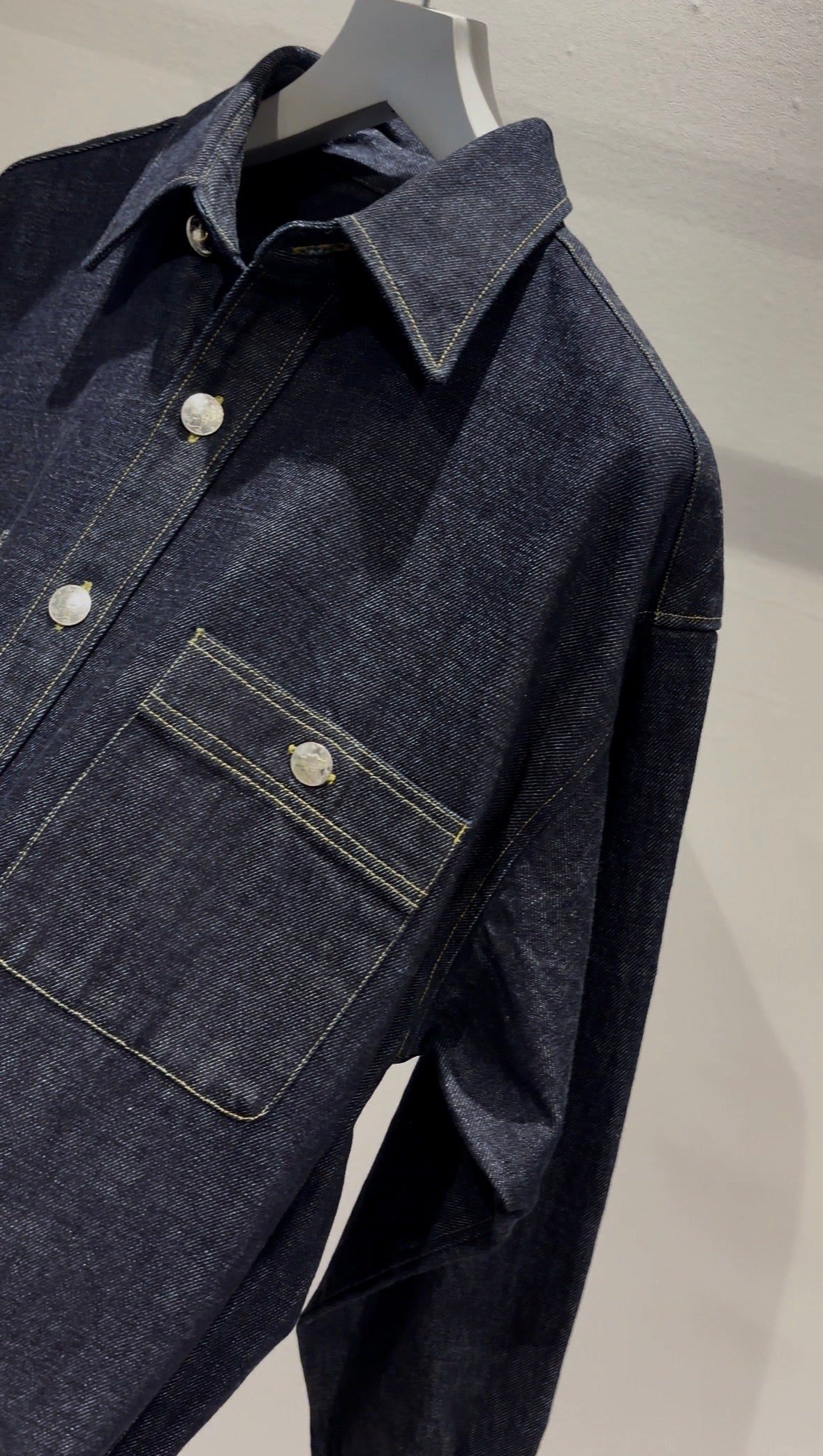 MERCURY BUTTON 12OZ DENIM JACKET SHIRTS - PAST-005
