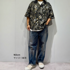 Mercury Mini Button Drip Paint Black Collar Shirt - JAPAN MADE