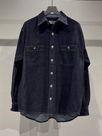 MERCURY BUTTON 12OZ DENIM JACKET SHIRTS - PAST-005