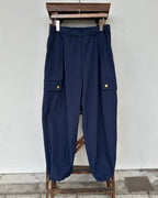 CHANGE BUTTON SOLOTEX®︎ CARGO SLACKS - NAVY