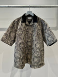 Mercury Mini Button Paisley Black Collar Shirt - JAPAN MADE