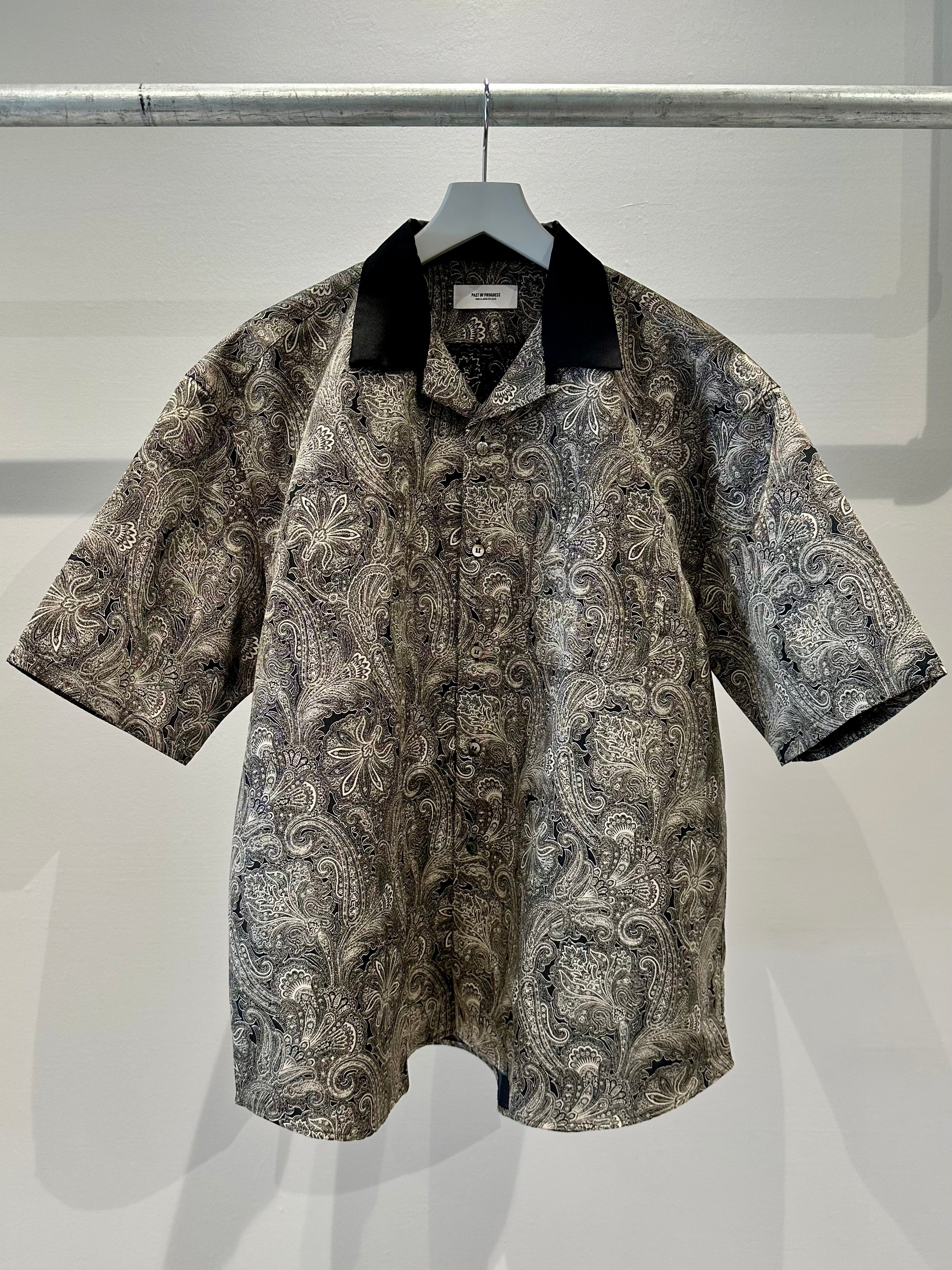 Mercury Mini Button Paisley Black Collar Shirt - JAPAN MADE