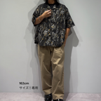 Mercury Mini Button Drip Paint Black Collar Shirt - JAPAN MADE