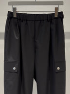 MERCURY COIN CHANGE BUTTON SOLOTEX®︎ CARGO SLACKS - BLACK