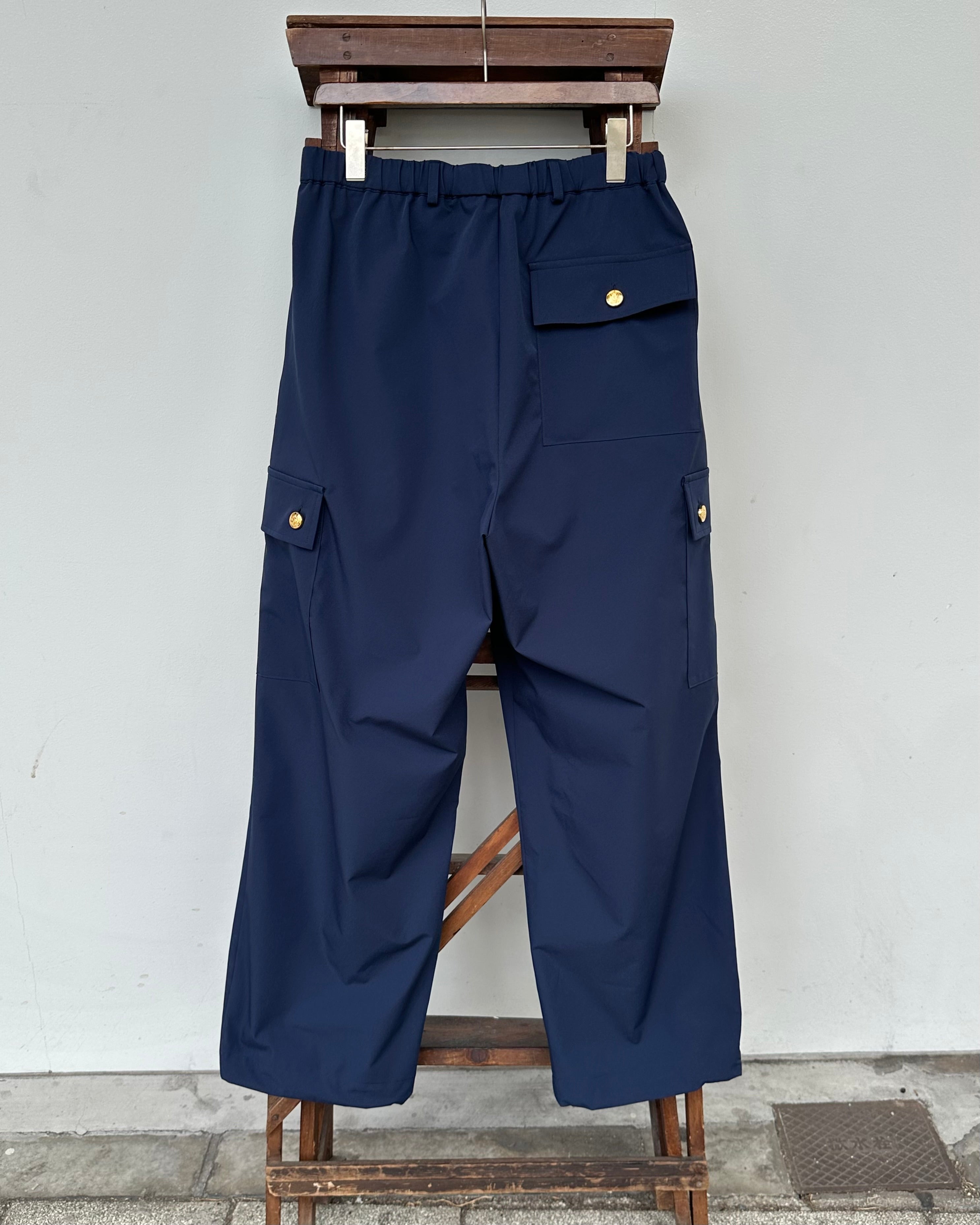 CHANGE BUTTON SOLOTEX®︎ CARGO SLACKS - NAVY