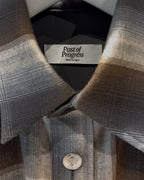 MERCURY BUTTON RAYON OMBRE SHIRT JACKET - PAST005